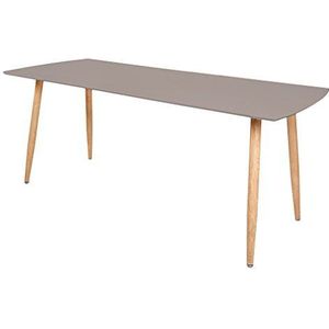 Zons Tafel, taupe, 140/180x80xH75cm