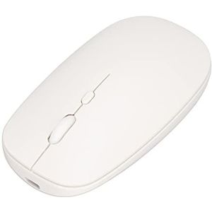 Draadloze muis, 3 niveaus verstelbare DPI oplaadbare 2.4G draadloze muis voor tablet voor computer voor laptop Wit