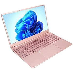 Laptop, N5095 Processor 100‑240V 7000mAh Batterij Rose Gold 15,6 Inch HD Business Laptop voor 10 (16+256G EU-stekker)