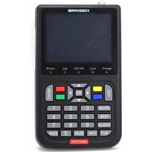 iBRAVEBOX V8 Finder 3 5-inch LCD-kleurenscherm Digitale satellietsignaalzoeker Meter  ondersteuning voor DVB-compatibel en live FTA  stekkertype: UK-stekker