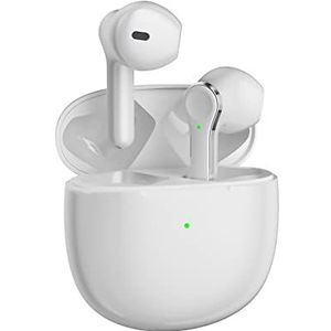 Bluetooth-hoofdtelefoon, draadloos, in de oormodus met leds en kleine ruisonderdrukking, USB-C, geïntegreerde microfoon voor iPhone en Android