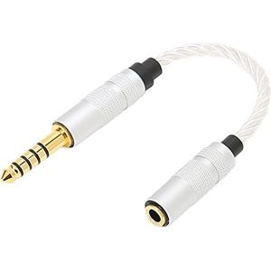 4,4 mm mannelijke naar 3,5 mm vrouwelijke hoofdtelefoonadapter, professionele 4,4 mm gebalanceerd naar 3,5 mm stereo adapterkabel voor NW-ZX300A NW-WM1A NW-WM1Z PHA-2A speler
