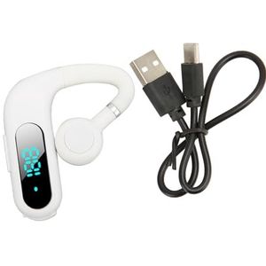 oortelefoon V5.3 Composiet Membraan Handsfree Hoofdtelefoon Heldere Hoge Frequentie Draagbaar voor Zakelijk Gebruik (Wit)