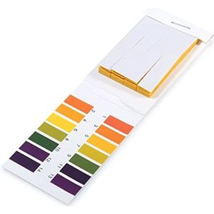 pH-papier, pH-lastmuspapier 1-14 alkalinezuur testpapier draagbaar water lakmoestest kit lakmoespapier pH-teststrips 1 pak (80 stuks)