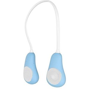 Draadloze Nekband Draagbare Luidspreker Ruisonderdrukking -luidspreker Stereo Draagbare Handsfree Duidelijke Oproepen voor Buitensporten (Blauw)