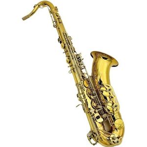 saxofoon kit Saxofoon B Plat Messing Gelakt Goud Professionele Houtblazers Musical Met Sax Mondstuk Kofferaccessoires (Color : DEEP BLUE)