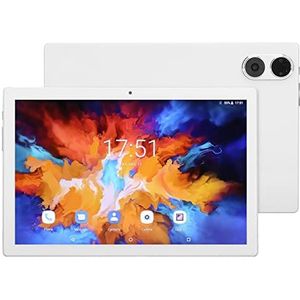 4G-telefoontablet, 10,1 Inch HD Vivid Color-tablet 8 GB RAM 128 GB ROM Octa Core met Bluetooth voor Onderweg (Wit)