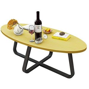Prachtige receptie salontafel, grote houten banktafel Creatief centrum salontafel Kantoor Condominium Cafe Woonkamer bijzettafel (afmetingen: 100 * 50 * 45CM, Kleur: D)