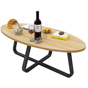 Prachtige receptie salontafel, grote houten banktafel Creatief centrum salontafel Kantoor Condominium Cafe Woonkamer bijzettafel (afmetingen: 120 * 60 * 45CM, Kleur: E)