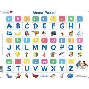 Larsen - GP426 - Legpuzzel - Alfabet - 26 Hoofdletters - 52 Stukjes