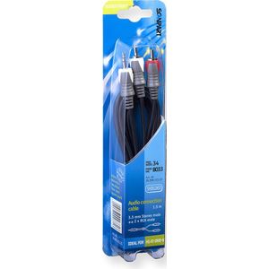 Scanpart Mini Jack Naar Tulp Kabel 1.5 Meter - Jack 3.5 Mm Naar Tulp
