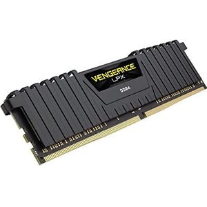 Corsair CMK8GX4M1A2400C16 Vengeance LPX 8 GB (1 x 8 GB) DDR4 2400 MHz C16 XMP 2.0 hoogwaardige desktopgeheugenmodule, zwart