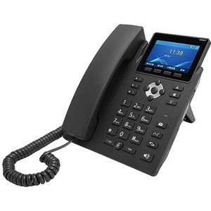 IP-Telefoon, Programmeerbare Knoppen, Telefoon met Snoer, 3,5-inch Kleurenscherm, 2,4G/5G Wifi, 1000M RJ45 voor Gezin (EU-stekker)