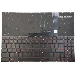 Nieuw for MSI Katana GF66 GF76 11SC 11UC 11UD 11UE 11UG 12UC 12UD 12UE 12UG 12UGS Laptop Toetsenbord US Red Backlit