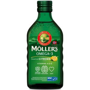 Mollers Omega-3 levertraan citroen 250 Milliliter