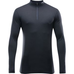 Devold - Breeze Merino 150 - Half Rits Lange Mouw T-shirt - Zwart