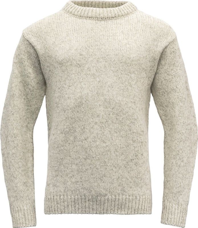 Devold Nansen Sweater Crew Neck Trui Heren Grey Melange