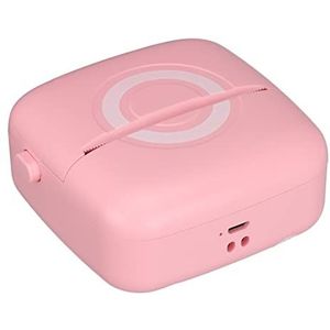 Entatial Kleine Printer, ABS Mini-Printer voor Huishouden voor Bureau (roze)