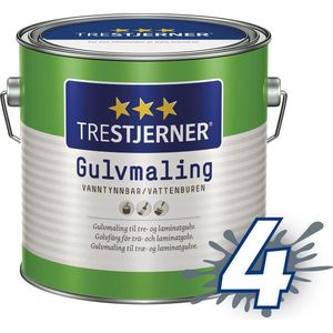 Jotun Trestjerner Gulvmaling - 0,75 Liter - Wit - Betonverf