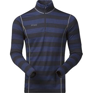 Bergans - Akeleie - Thermoshirt - Blauw/Grijs - Half Zip - Heren
