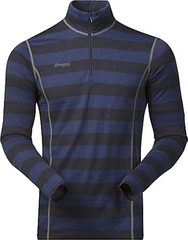 Bergans - Akeleie - Thermoshirt - Blauw/Grijs - Half Zip - Heren