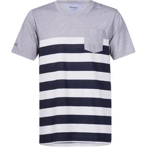 Bergans - Lyngor - T-Shirt - Wit - 80% Repreve Polyester / 20% Katoen - Borstzakje