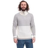 Bergans - Alvdal Wool Half Zip - Gebreide Trui - Vanilla White/Solid Dark Grey