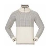 Bergans - Alvdal Wool Half Zip - Gebreide Trui - Vanilla White/Solid Dark Grey