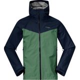 Bergans Skar Light 3L Shell - Dark Jade Green - Navy Blue - Jacks