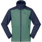 Bergans - Men Skar Light Windbreaker - Jas - Dark Jade Green/Navy Blue