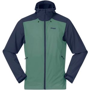 Bergans - Men Skar Light Windbreaker - Jas - Dark Jade Green/Navy Blue