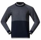 Bergans - Ulriken Jumper - Wollen Trui - Navy Blauw/Vanilla Wit