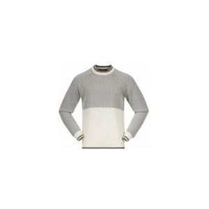 Bergans - Ulriken Jumper - Trui - Vanilla White/Solid Dark Grey - 100% Wol