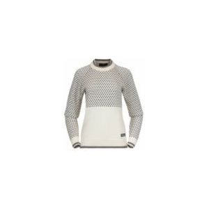 Bergans - Alvdal Wool Jumper - Trui - Vanilla White/Solid Dark Grey - 100% Merinowol