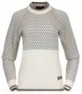 Bergans - Alvdal Wool Jumper - Trui - Vanilla White/Solid Dark Grey - 100% Merinowol