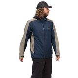 Bergans - Vaagaa Allround 3L Shell Jacket - Jas - Navy Blue/Green Mud - 100% Gerecycled Polyester