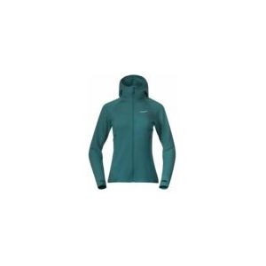 Bergans - Tind Merino Hood Jacket - Vest - Malachite Green - RWS Merinowol