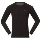 Bergans - Inner: Pure Merino Long Sleeve - Longsleeve - Zwart - 100% Merinowol