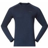 Bergans - Inner: Pure Merino Long Sleeve - Longsleeve - Navy Blue - 100% Merinowol