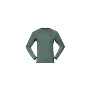 Bergans - Inner: Pure Merino Long Sleeve - Dark Jade Green/Navy Blue - 100% Merinowol