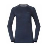 Bergans - Inner: Pure Merino Long Sleeve - Longsleeve - Navy Blue
