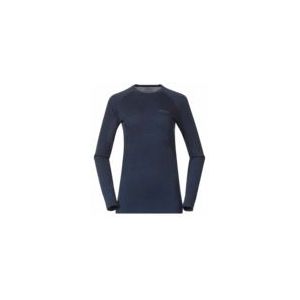 Bergans - Inner: Pure Merino Long Sleeve - Longsleeve - Navy Blue