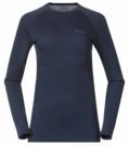 Bergans - Inner: Pure Merino Long Sleeve - Longsleeve - Navy Blue
