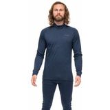 Bergans - Inner: Pure Merino Half Zip - Trui - Navy Blue - 100% Merinowol
