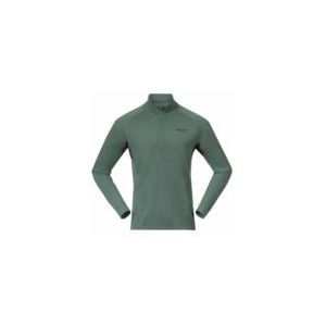 Bergans - Inner - Trui - Dark Jade Green/Navy Blue - 100% Merinowol
