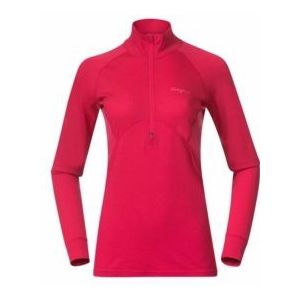 Bergans - Women Inner - Trui - Alpine Rose - Merino - Half Zip