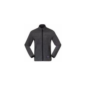 Bergans - Nordmarka ReWool Pile Midlayer Jacket - Donkergrijs - Gerecyclede Wol