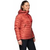 Bergans - Vaagaa Light Down Jacket Hood - Jas - Rusty Dust/Crimson Red