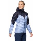 Bergans - Tind Light Down Jacket Hood - Jas - Blueberry Milk/Navy Blue - 100% Gerecycled Polyamide