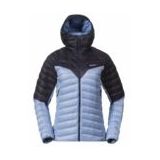 Bergans - Tind Light Down Jacket Hood - Jas - Blueberry Milk/Navy Blue - 100% Gerecycled Polyamide